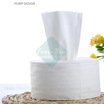 White Cotton Nonwoven Disposable Travel Cleaning Face Towel Rolls Supplier